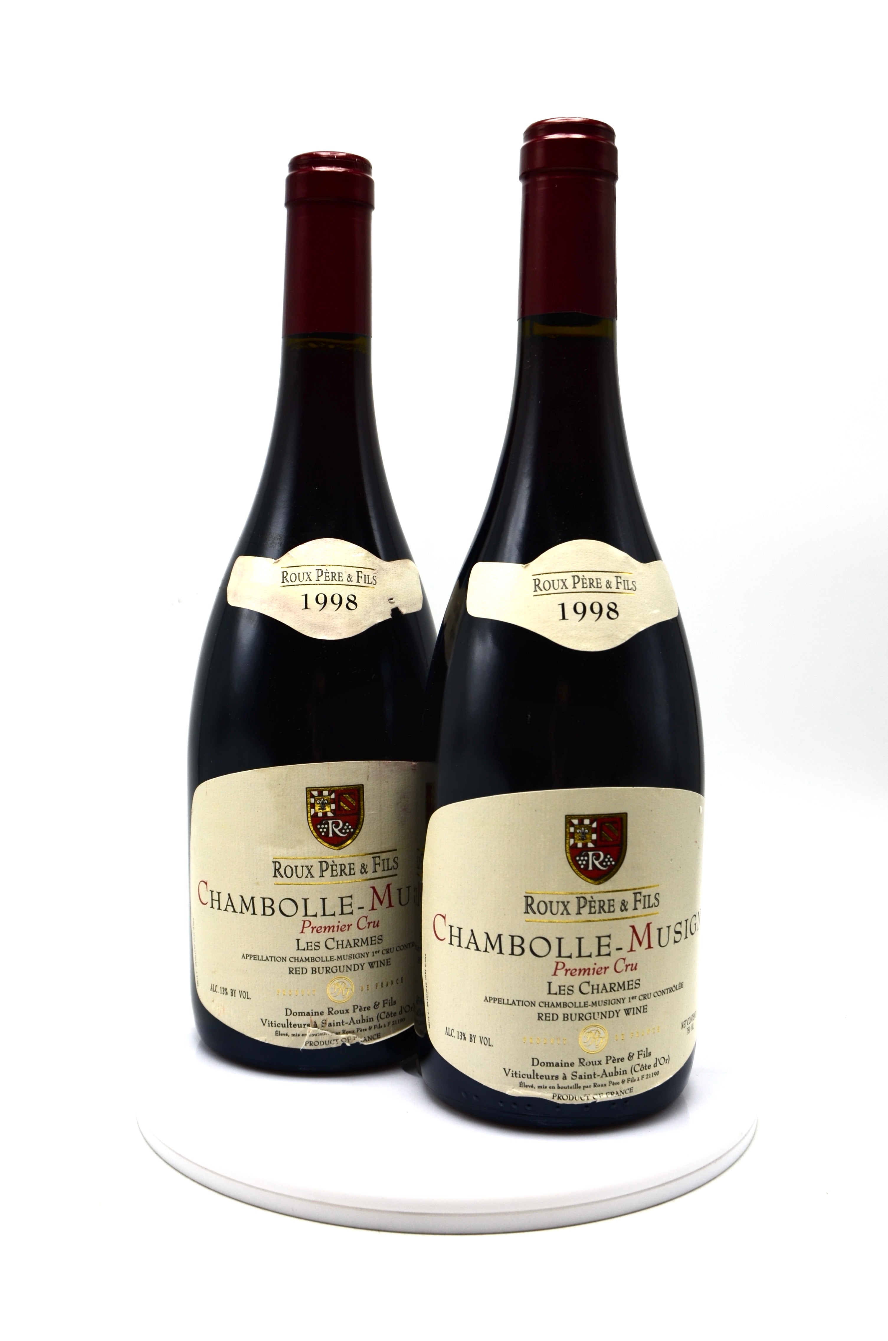 1998 Domaine Roux Pere & Fils Chambolle-Musigny, Les Charmes, Premier Cru