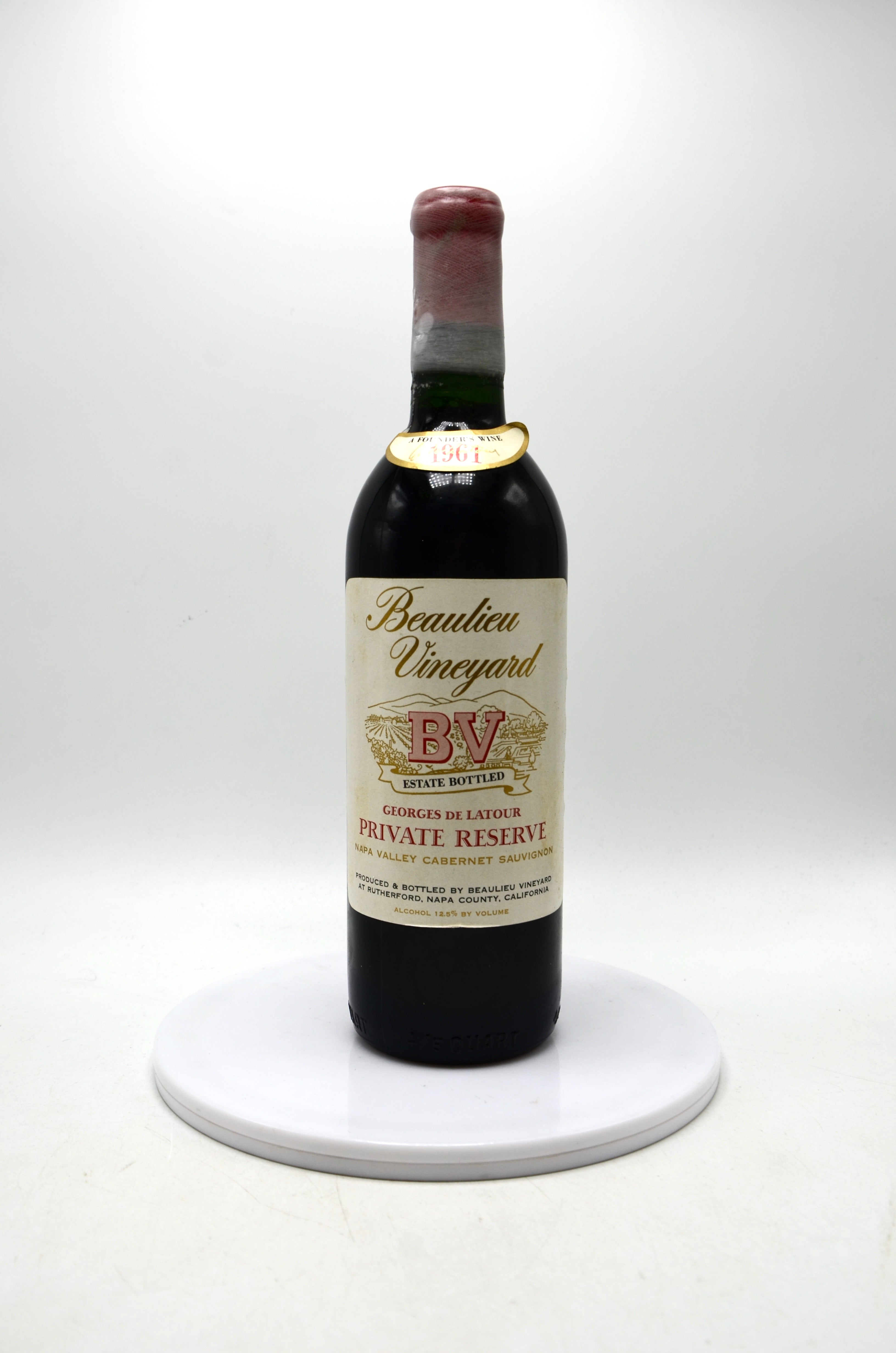1961 Beaulieu Vineyard Georges de Latour Private Reserve Cabernet Sauvignon, Napa Valley