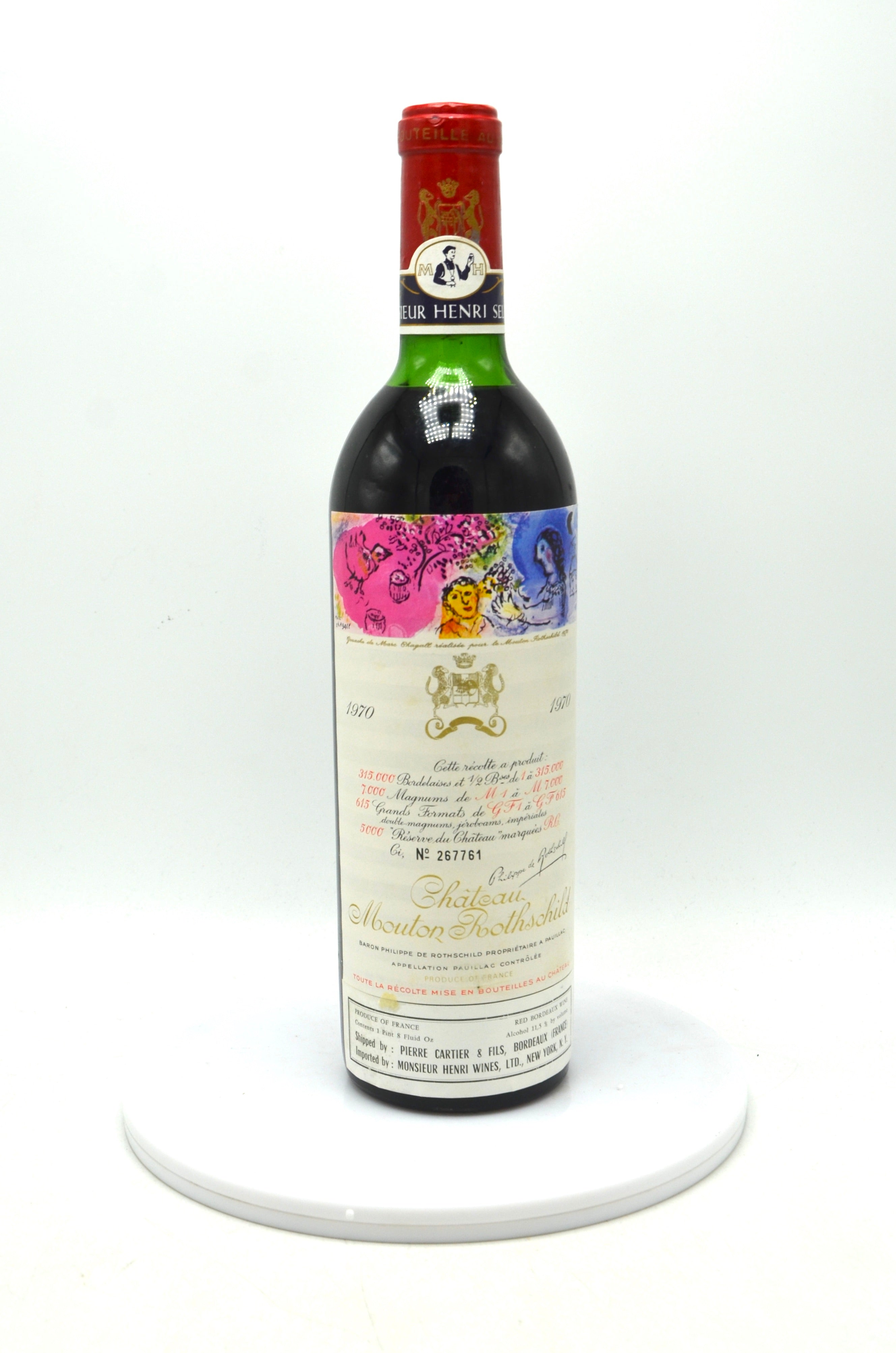 1970 Château Mouton Rothschild, Pauillac