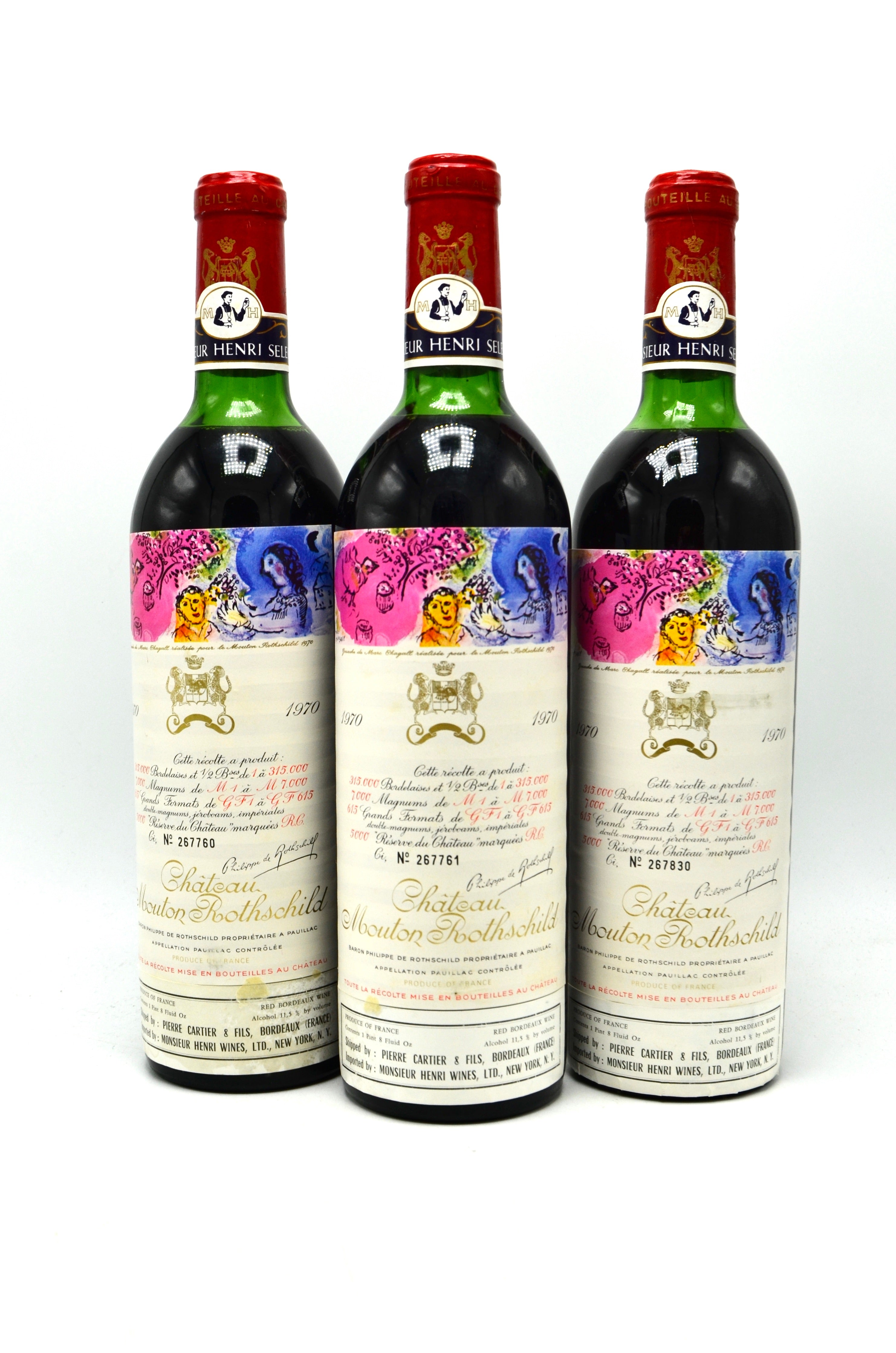 1970 Château Mouton Rothschild, Pauillac