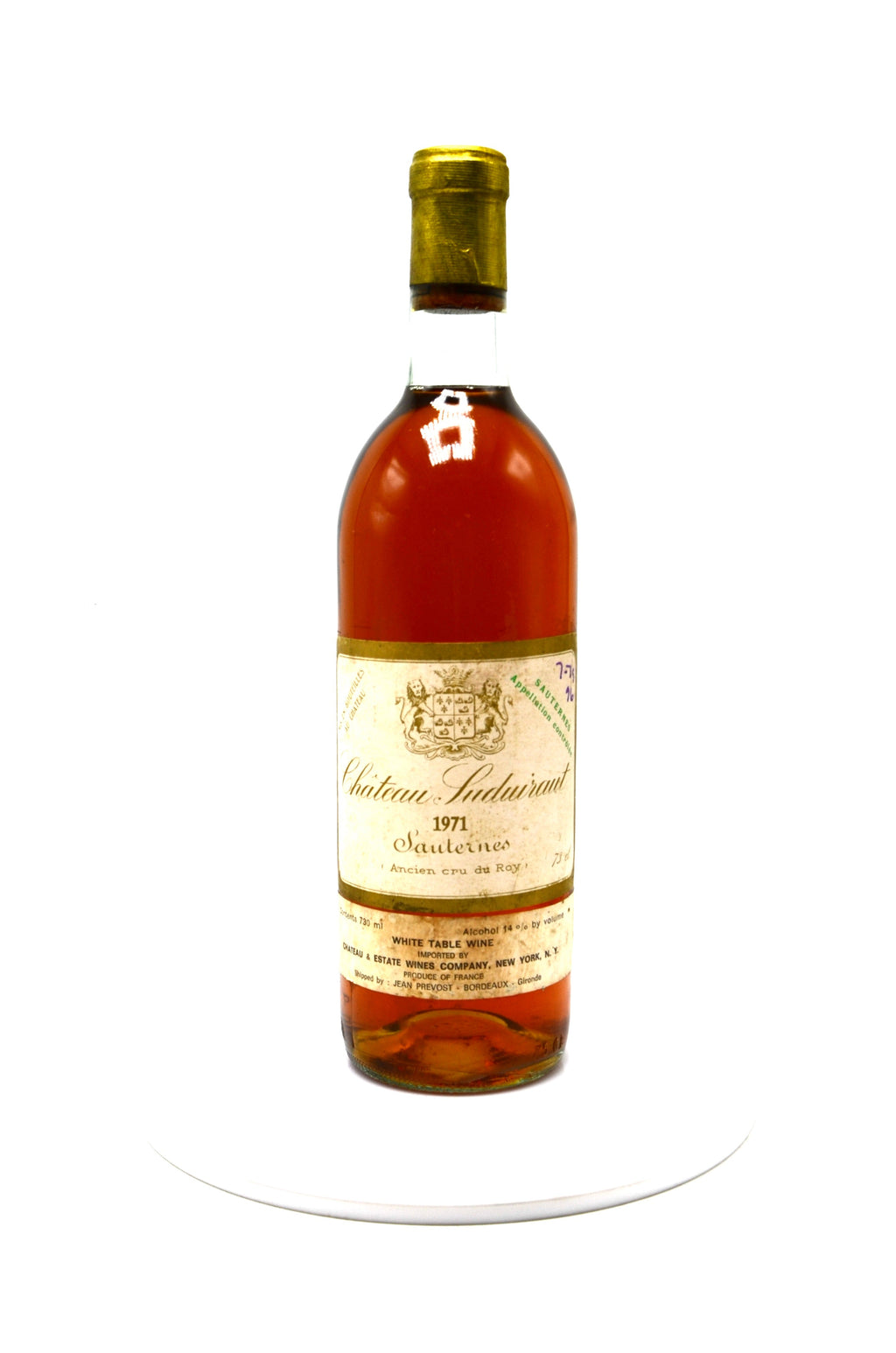 1971 Château Suduiraut, Sauternes
