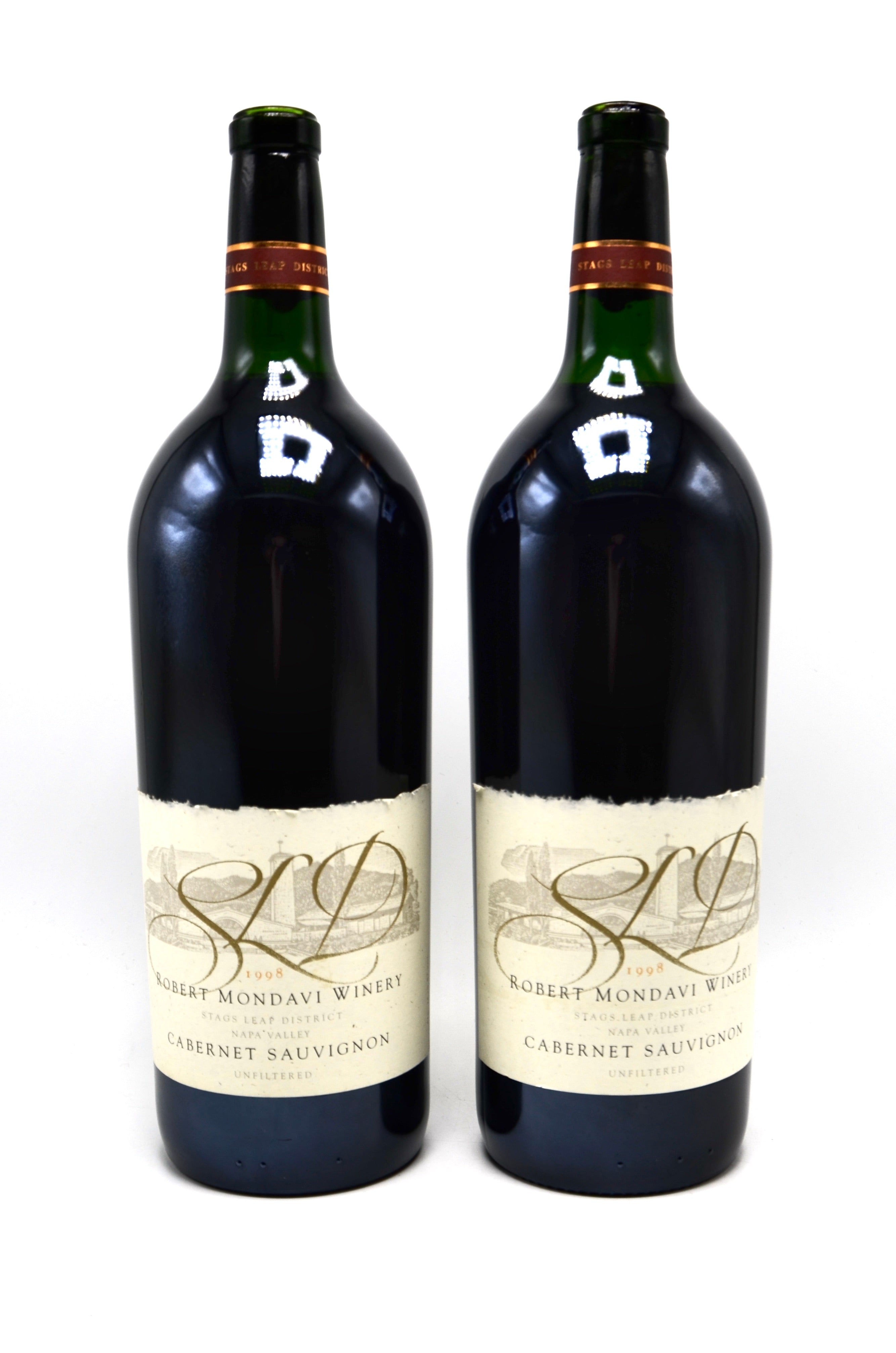 1998 Robert Mondavi Unfiltered Cabernet Sauvignon, Stags Leap District, Napa Valley (magnum)