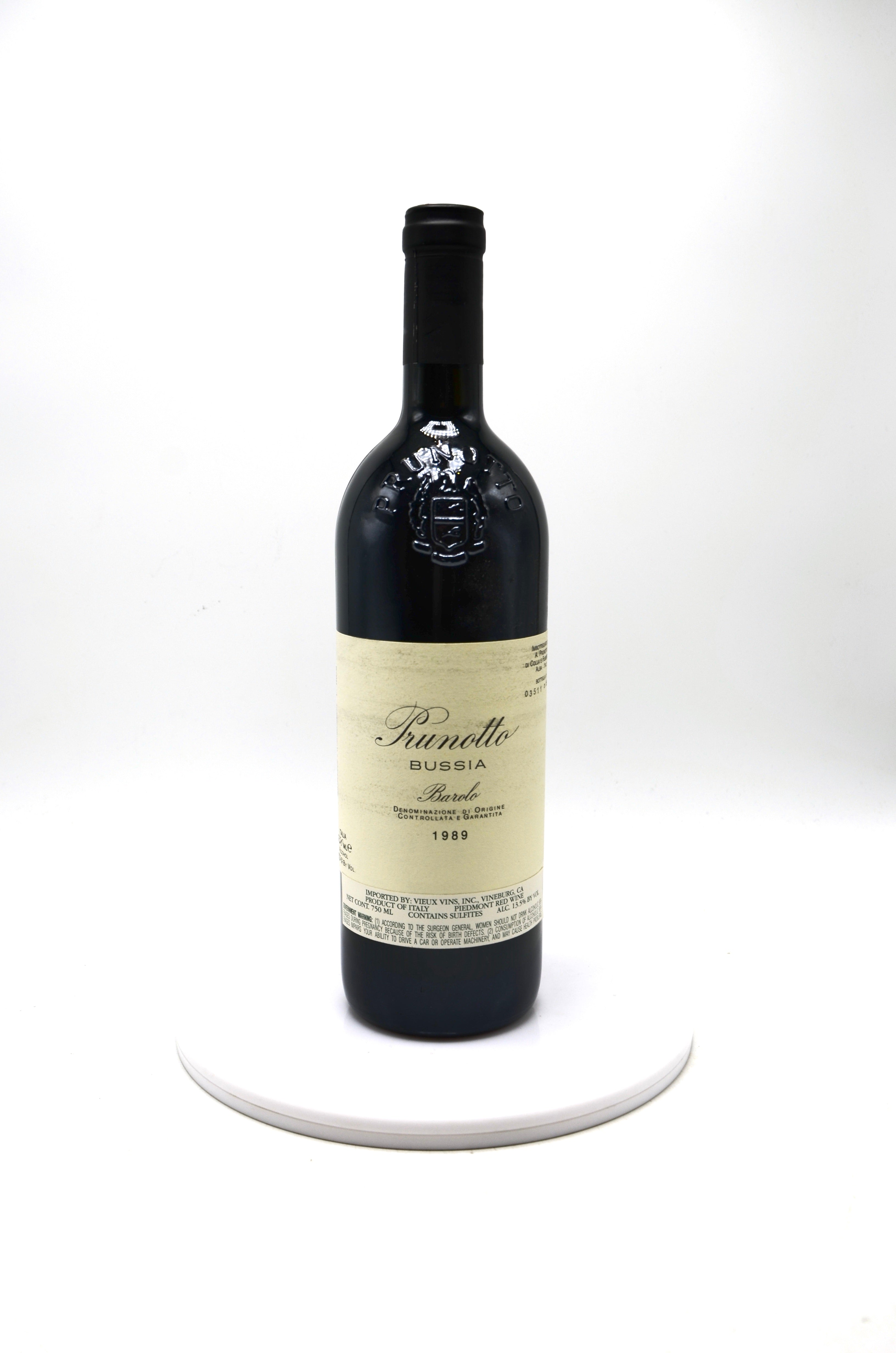 1989 Prunotto Barolo, Bussia