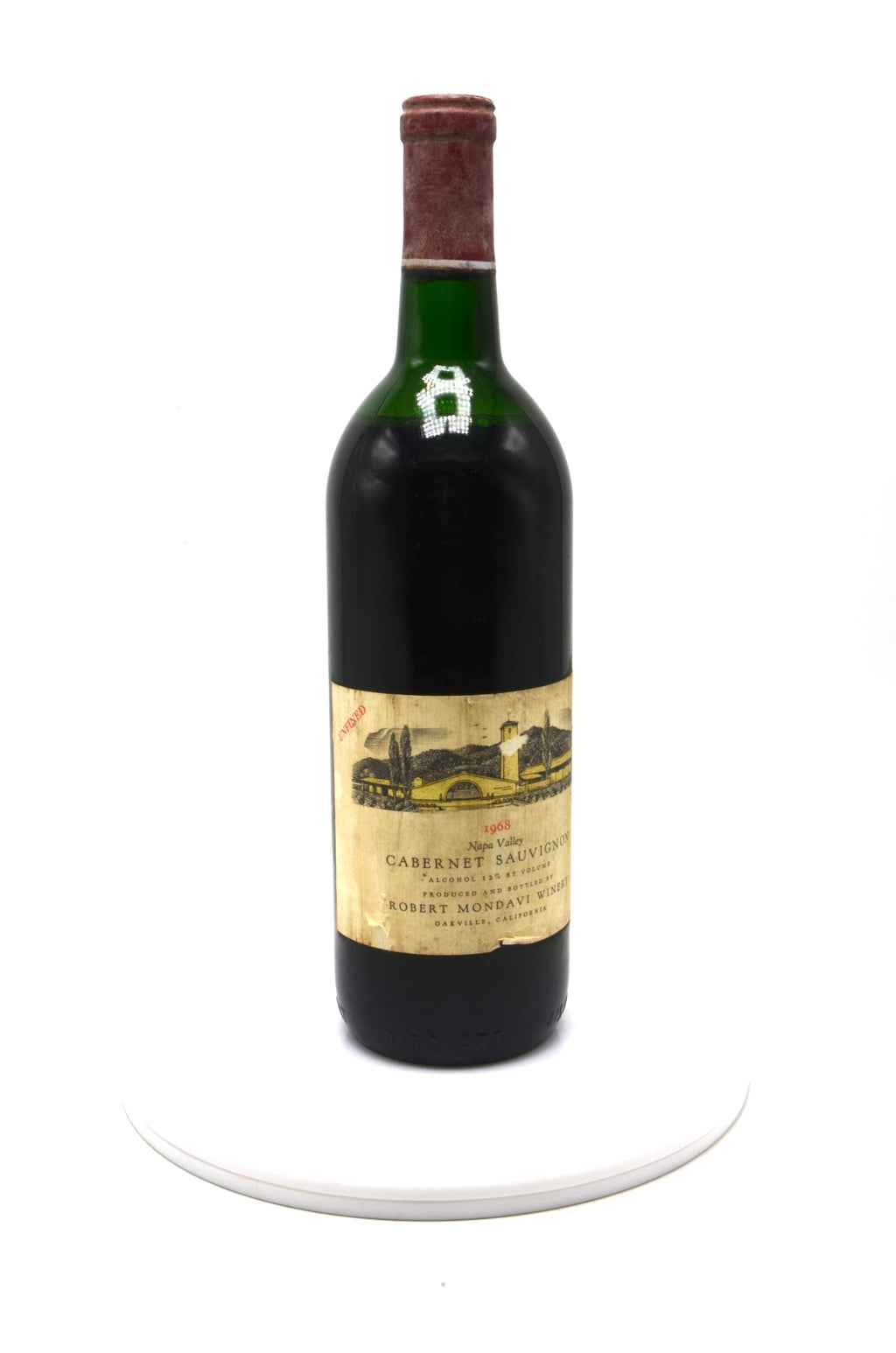 1968 Robert Mondavi Cabernet Sauvignon Unfined, Napa Valley