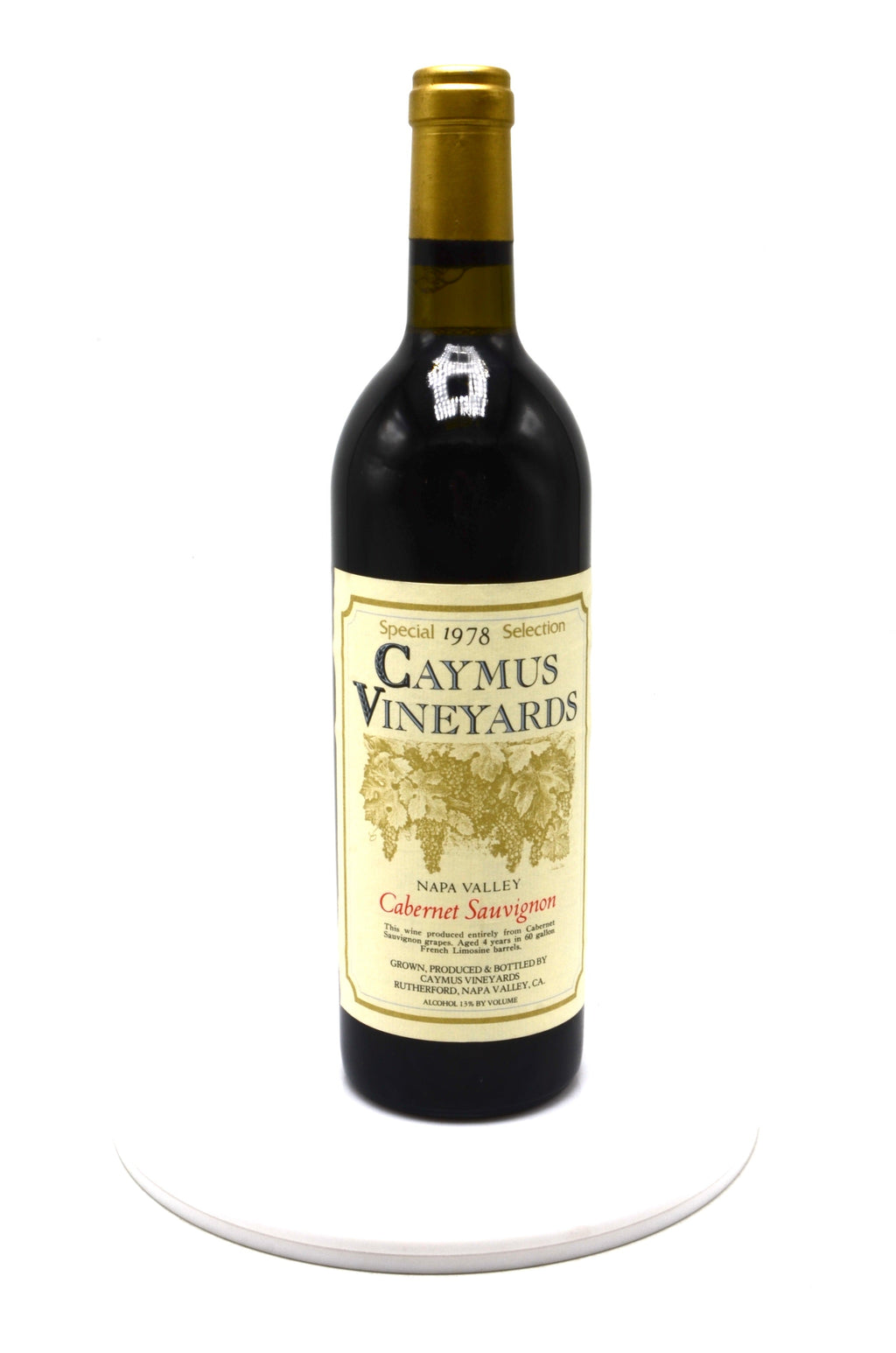 1978 Caymus Cabernet Sauvignon, Special Selection, Rutherford, Napa Valley