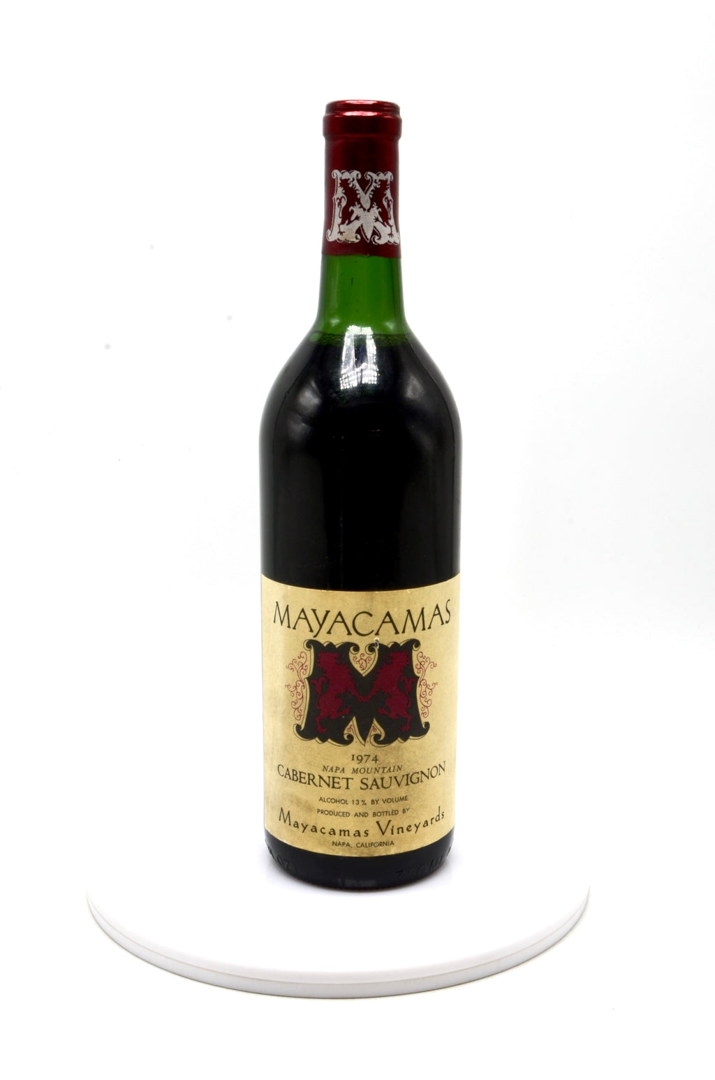 1974 Mayacamas Cabernet Sauvignon, Napa Mountain