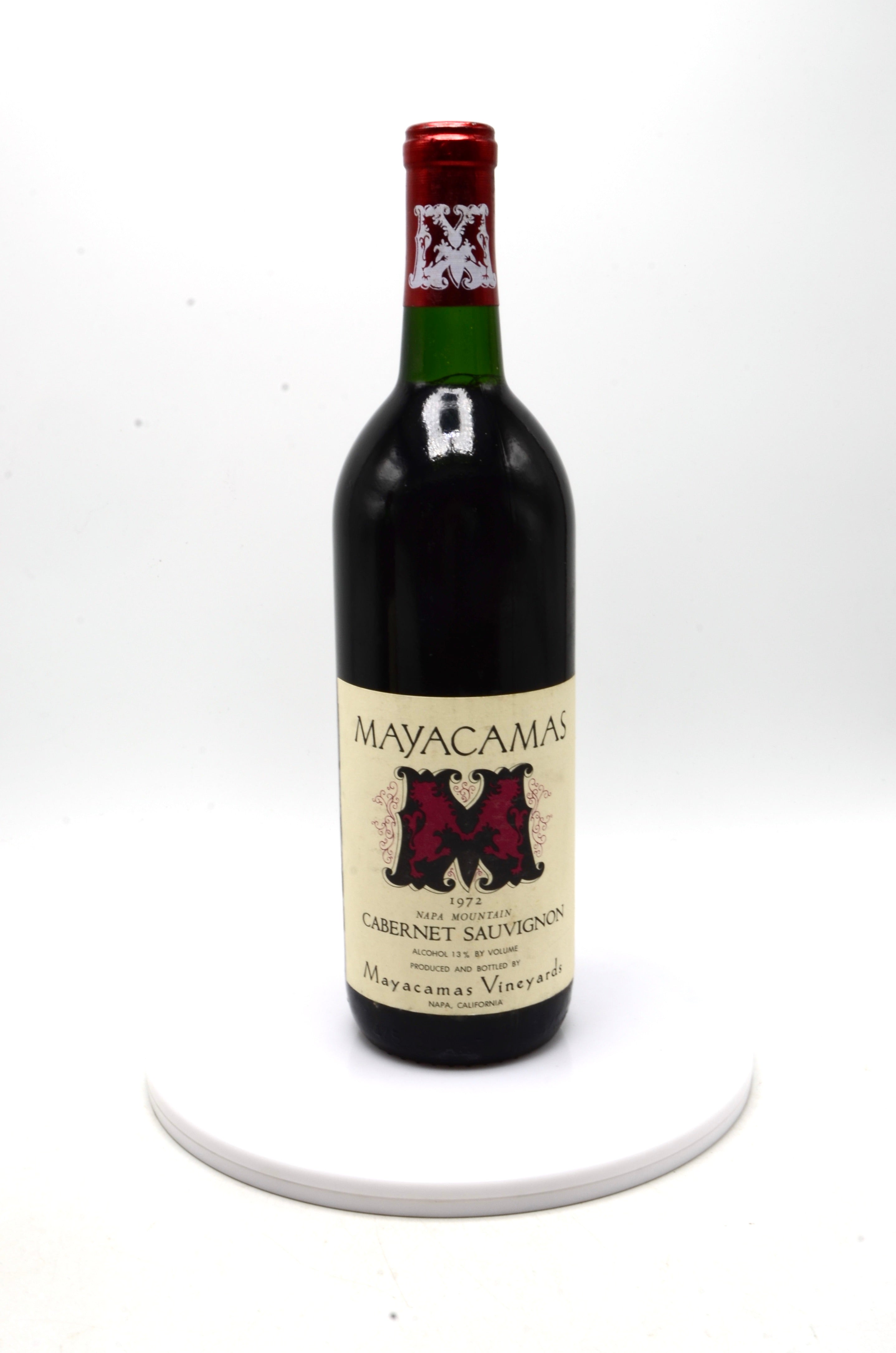 1972 Mayacamas Cabernet Sauvignon, Napa Mountain