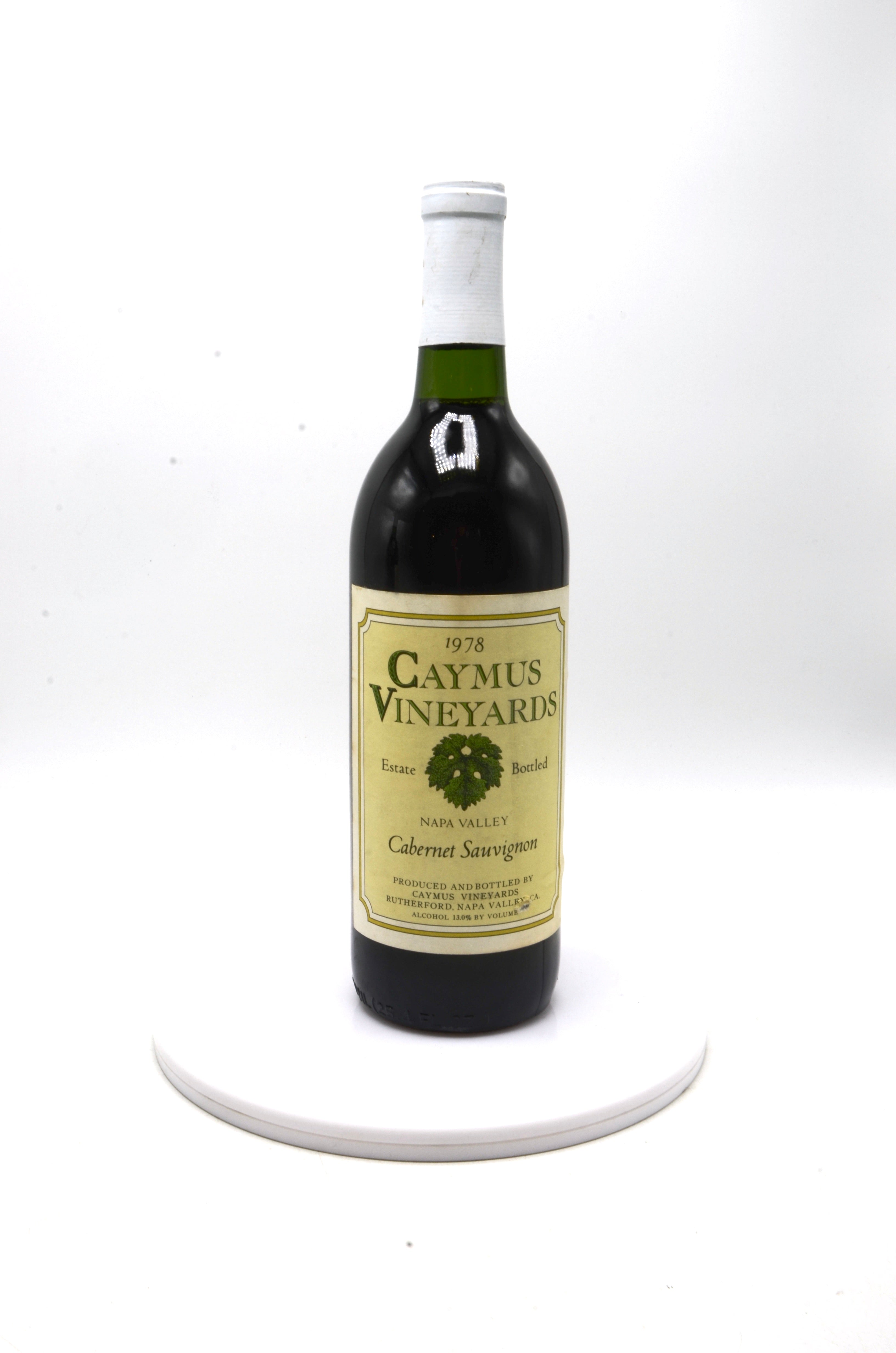 1978 Caymus Cabernet Sauvignon, Rutherford, Napa Valley