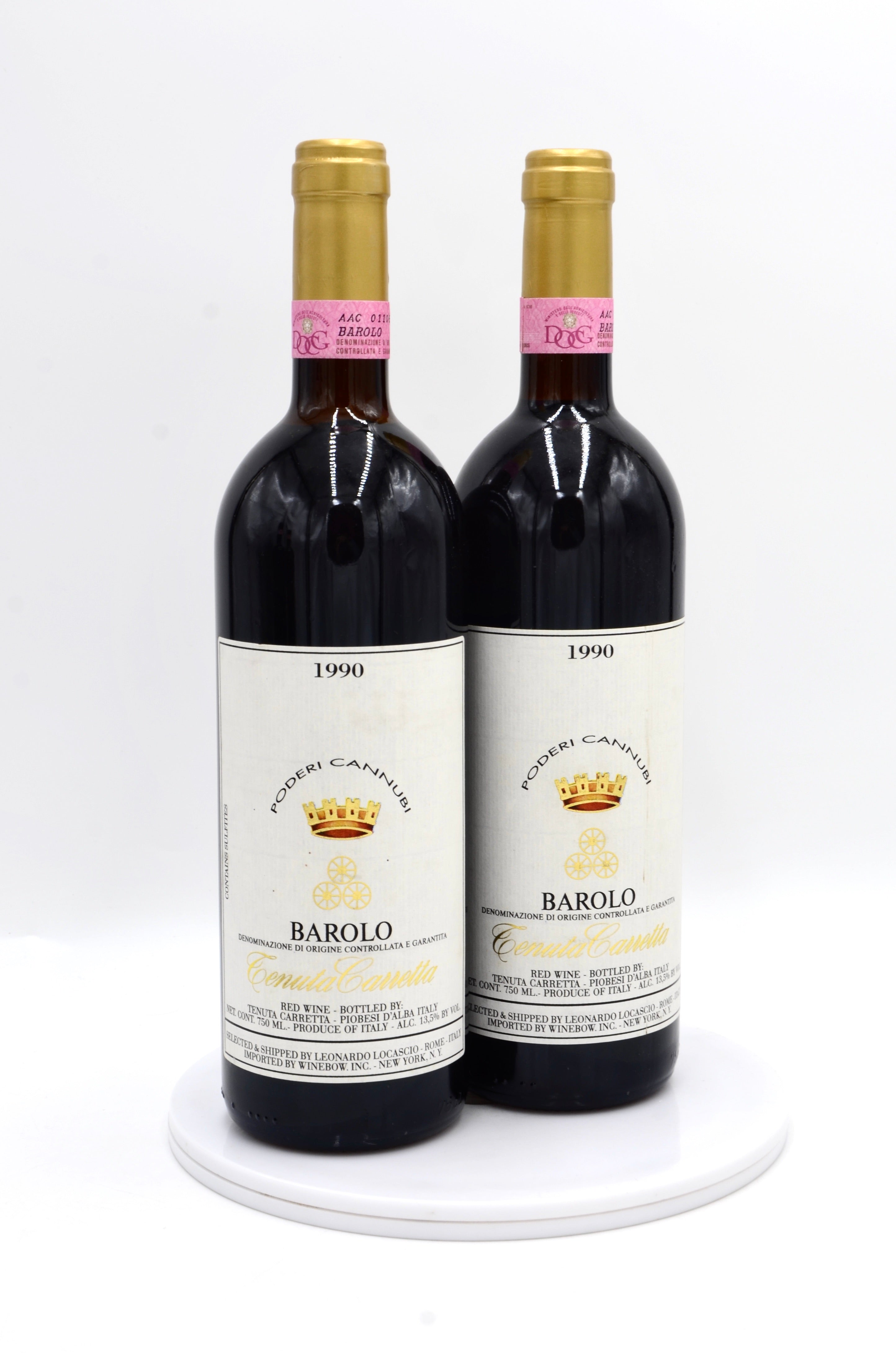 1990 Tenuta Carretta Barolo Poderi Cannubi