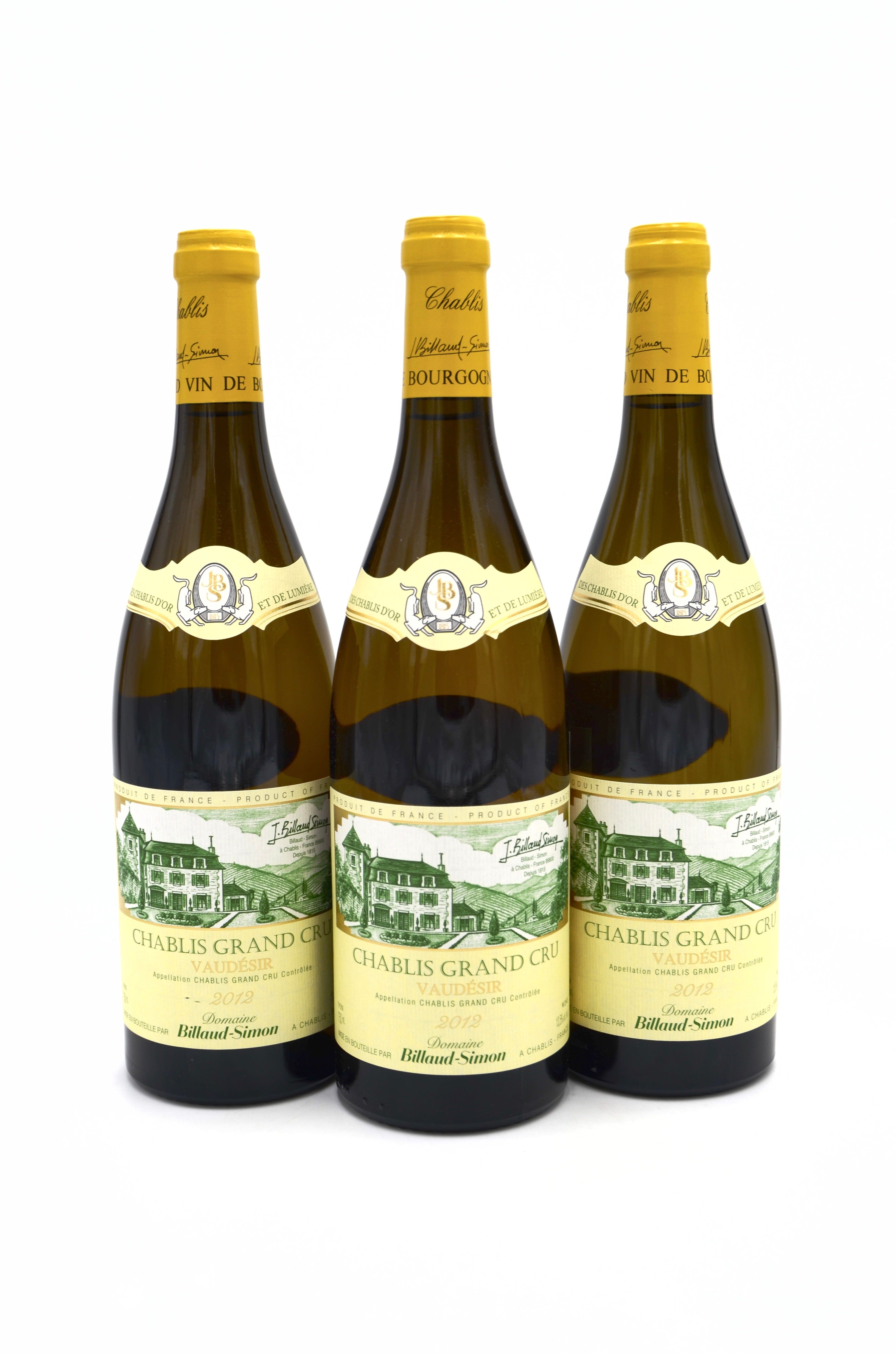 2012 Domaine Billaud-Simon Chablis, Vaudesir, Grand Cru