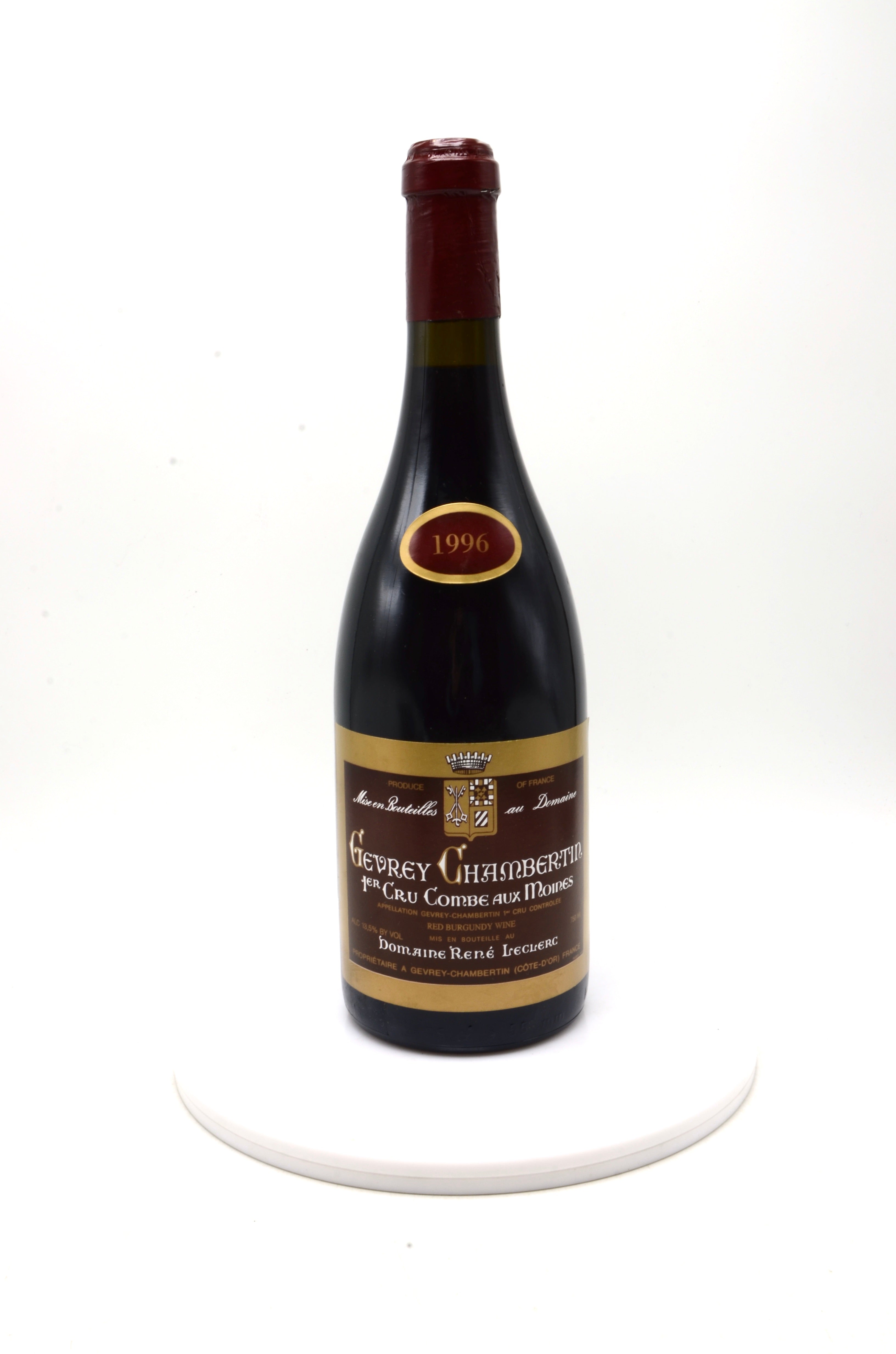 1996 Domaine Rene LeClerc Gevrey-Chambertin, Combe Aux Moines, Premier Cru