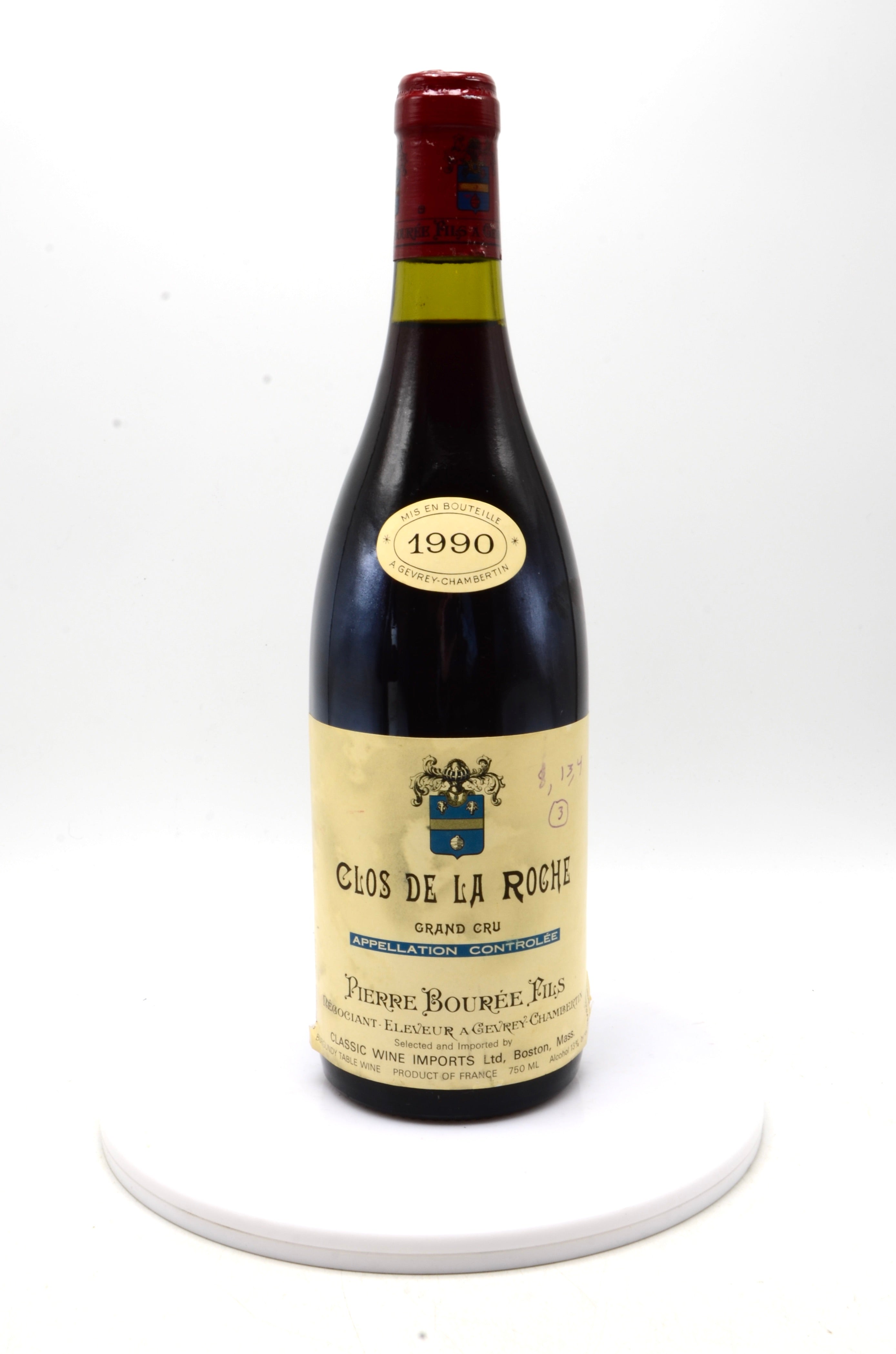1990 Pierre Bouree Fils Clos de la Roche, Grand Cru
