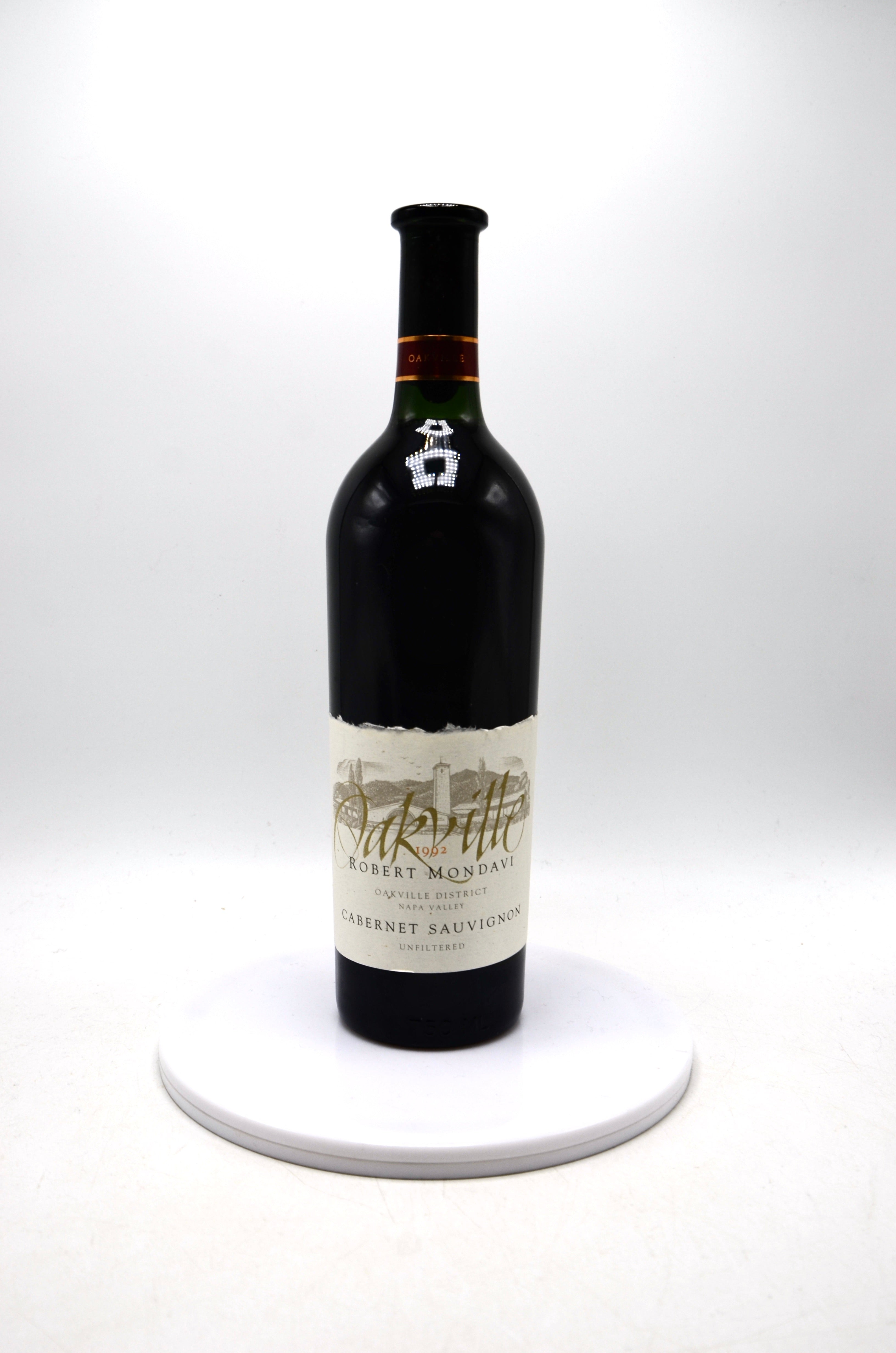 1992 Robert Mondavi Cabernet Sauvignon Unfiltered, Oakville District, Napa Valley