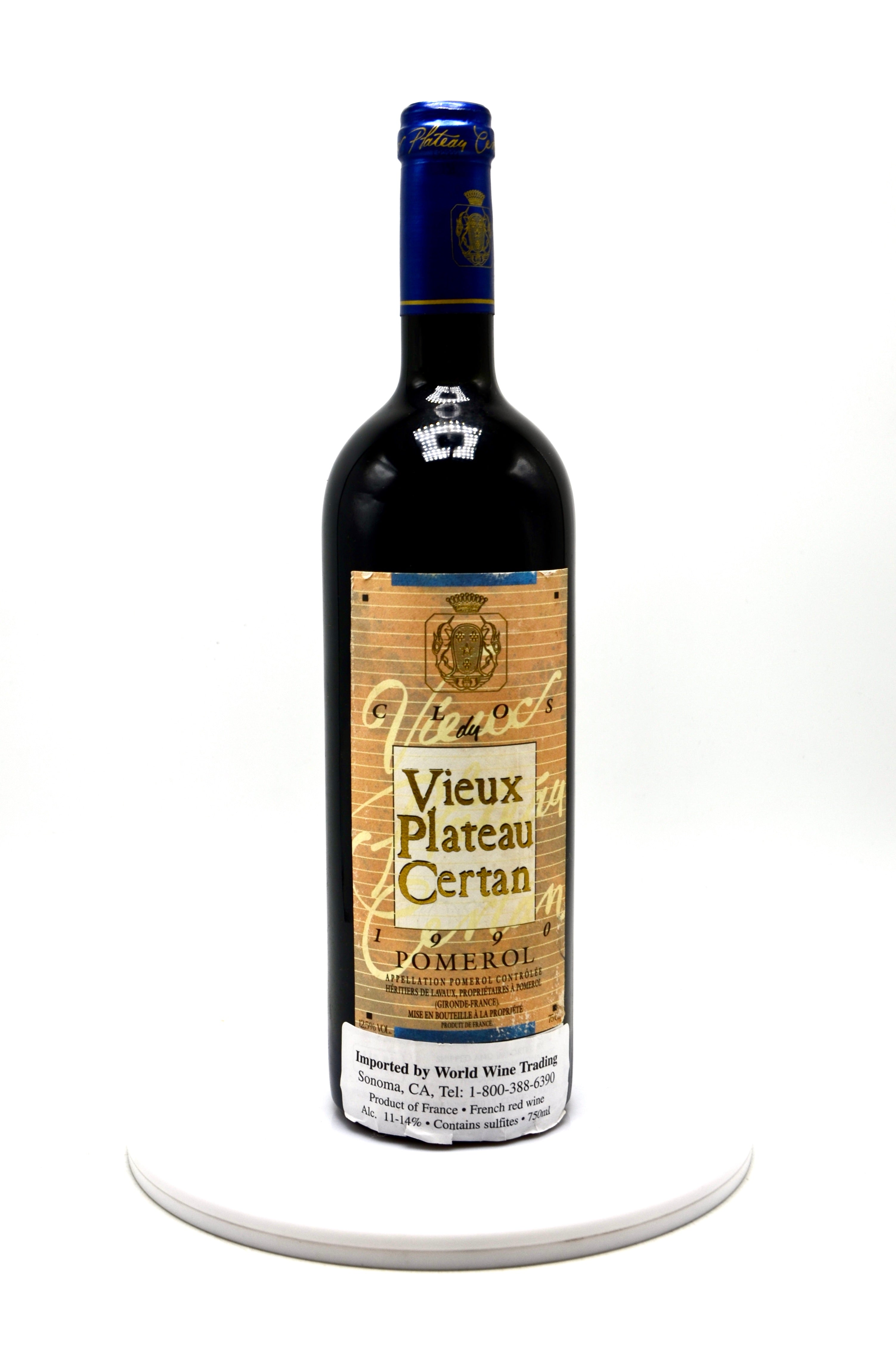 1990 Clos du Vieux Plateau Certan, Pomerol