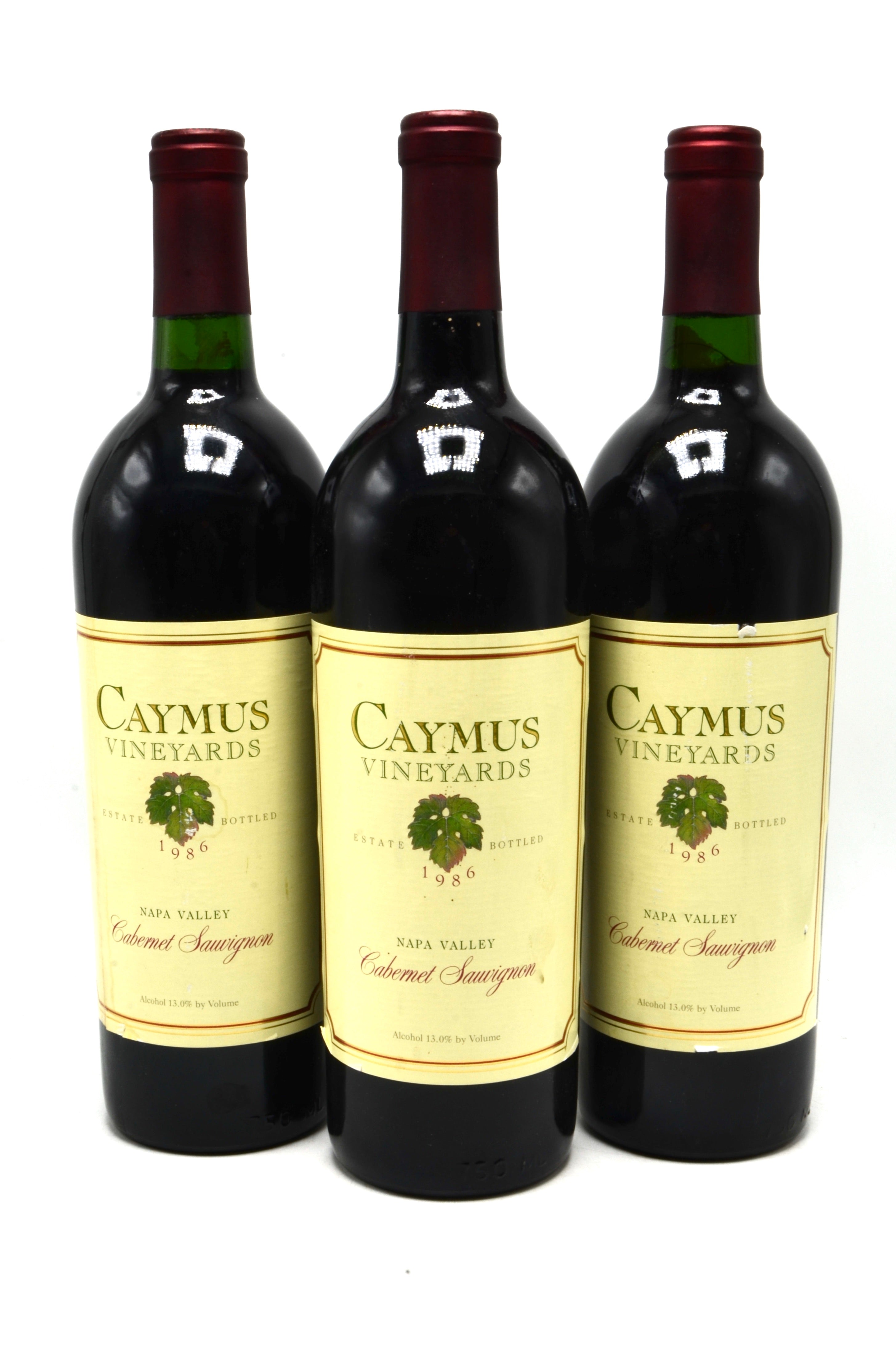 1986 Caymus Cabernet Sauvignon, Rutherford, Napa Valley
