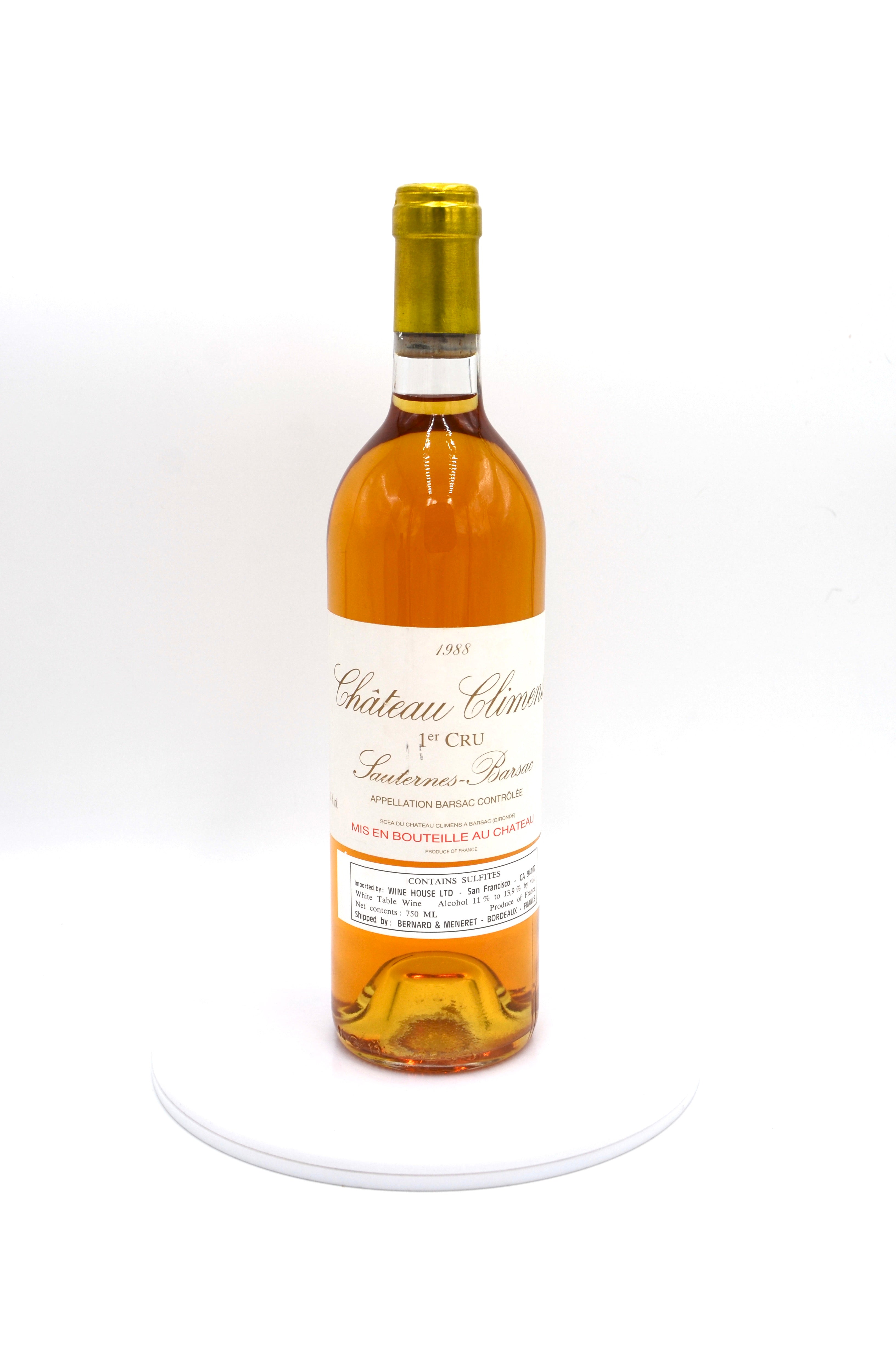 1988 Château Climens, Sauternes-Barsac