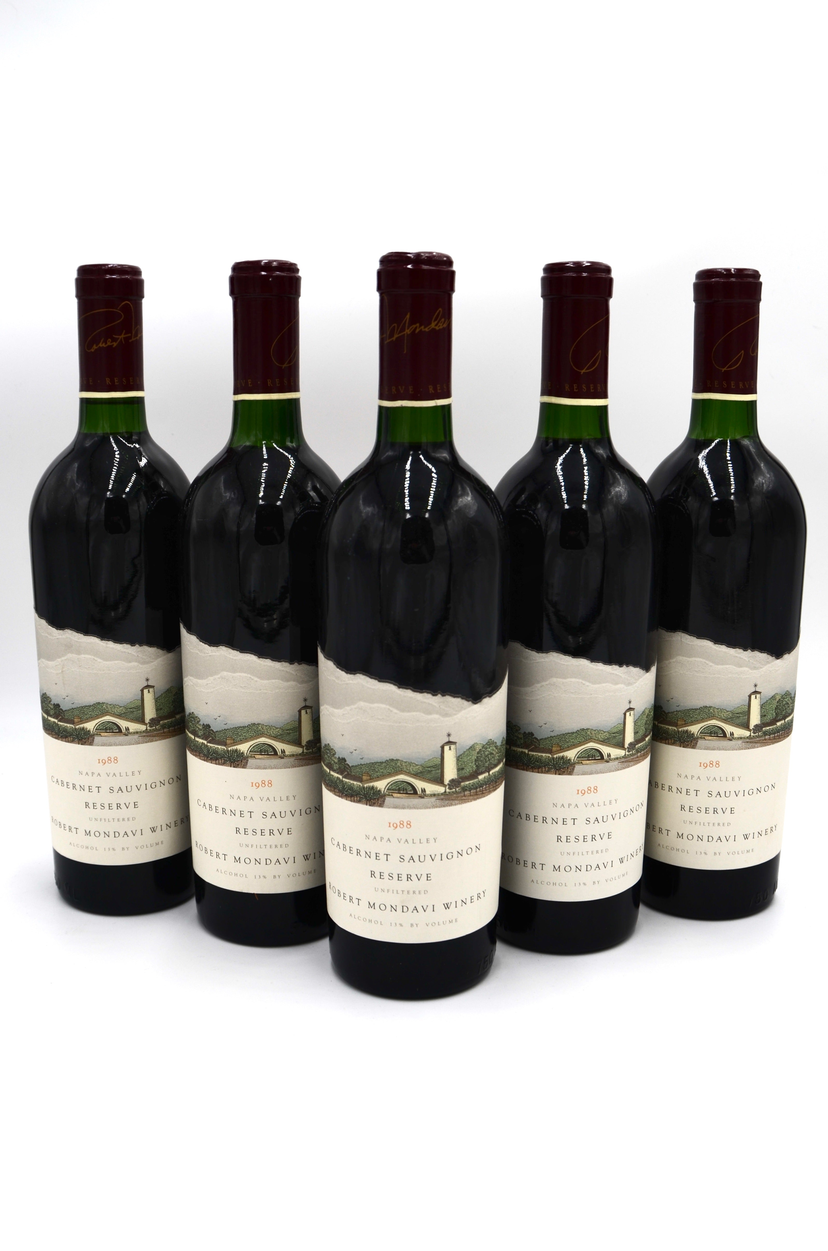 1988 Robert Mondavi Reserve Cabernet Sauvignon, Unfiltered, Napa Valley