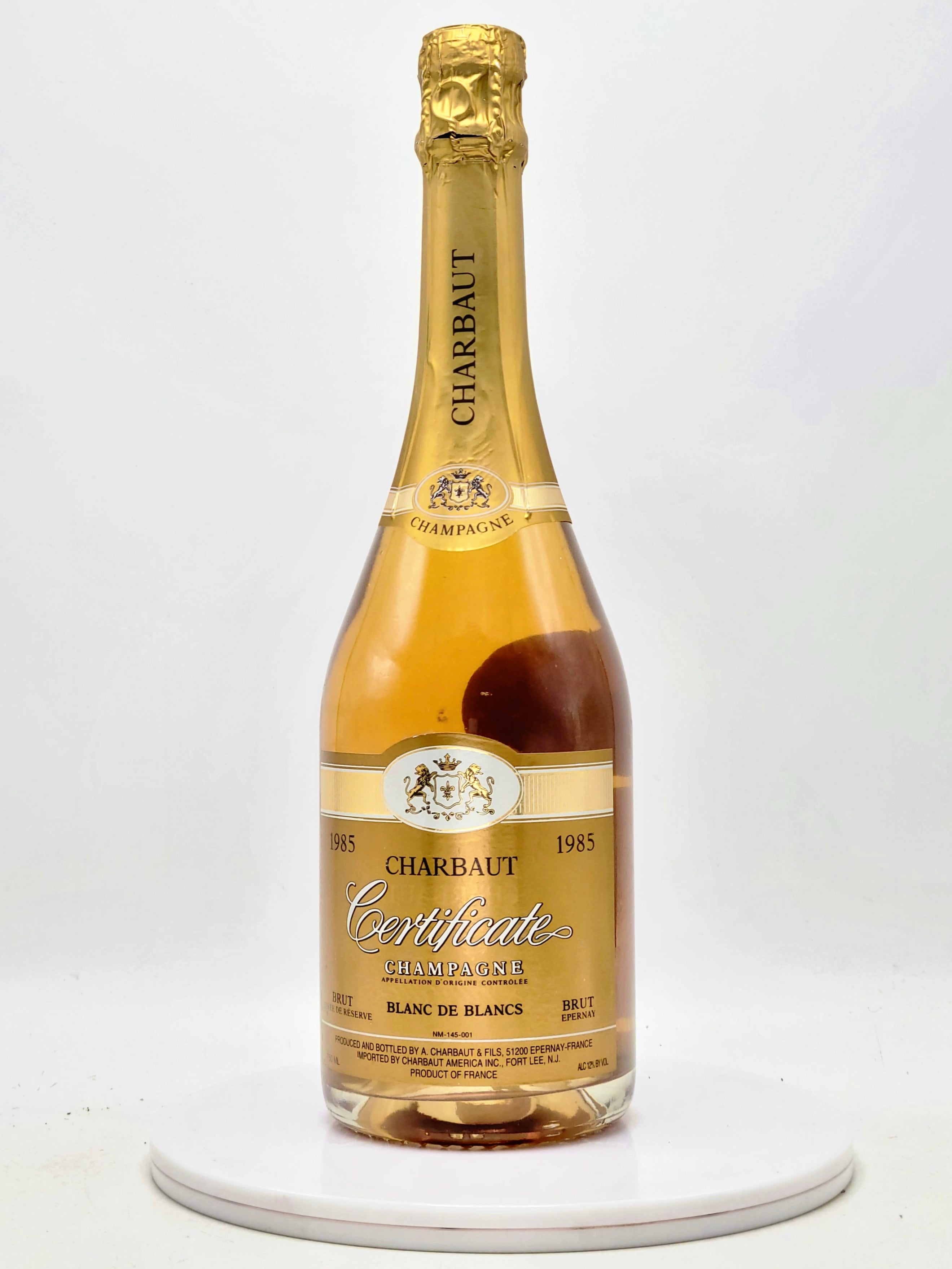 1985 Charbaut & Fils Certificate Blanc de Blancs Vintage Brut Champagne