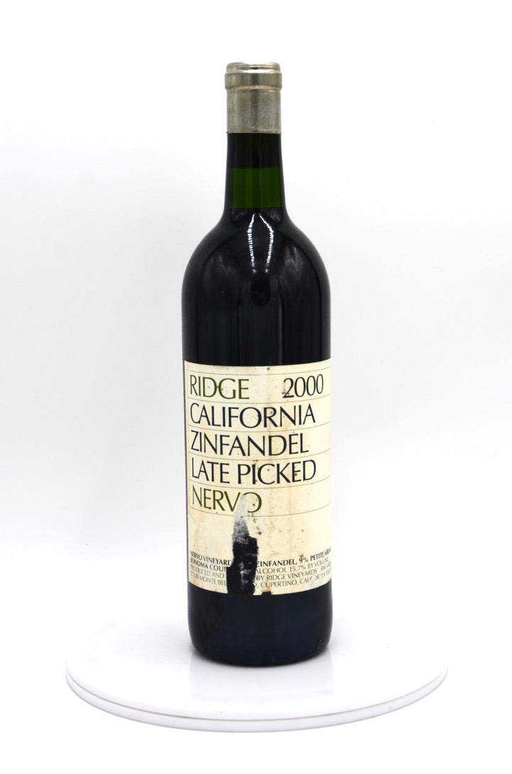 2000 Ridge Vineyards Late Picked Zinfandel, Nervo Vineyard, Sonoma County