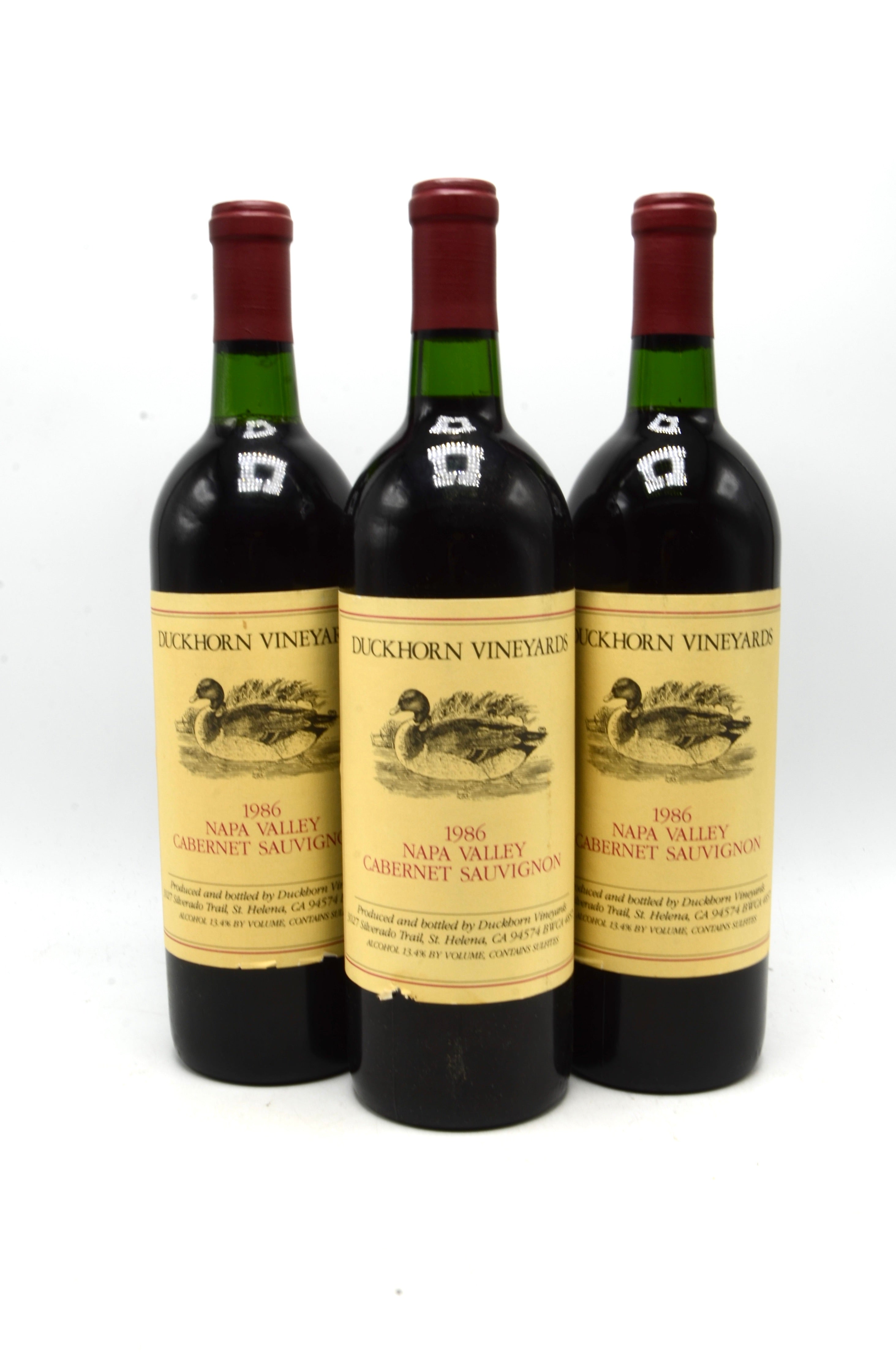 1986 Duckhorn Vineyards Cabernet Sauvignon, Napa Valley