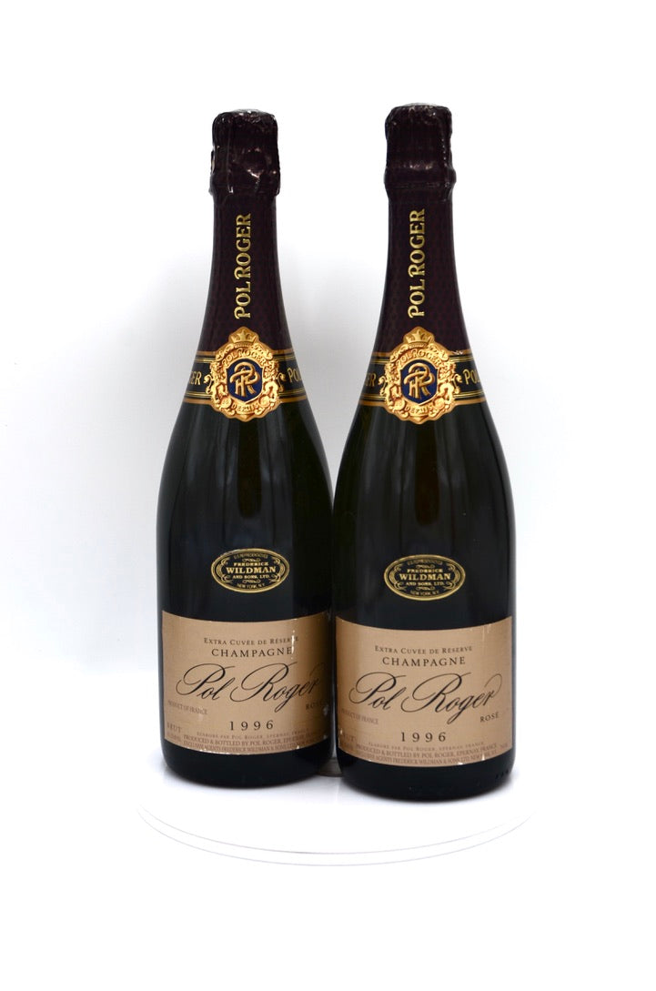 1996 Pol Roger Extra Cuvee de Reserve Vintage Brut Rose Champagne