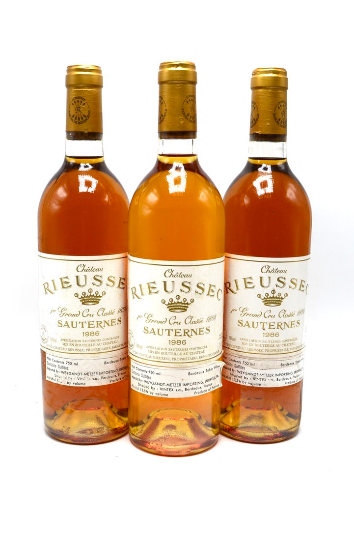 1986 Château Rieussec, Sauternes