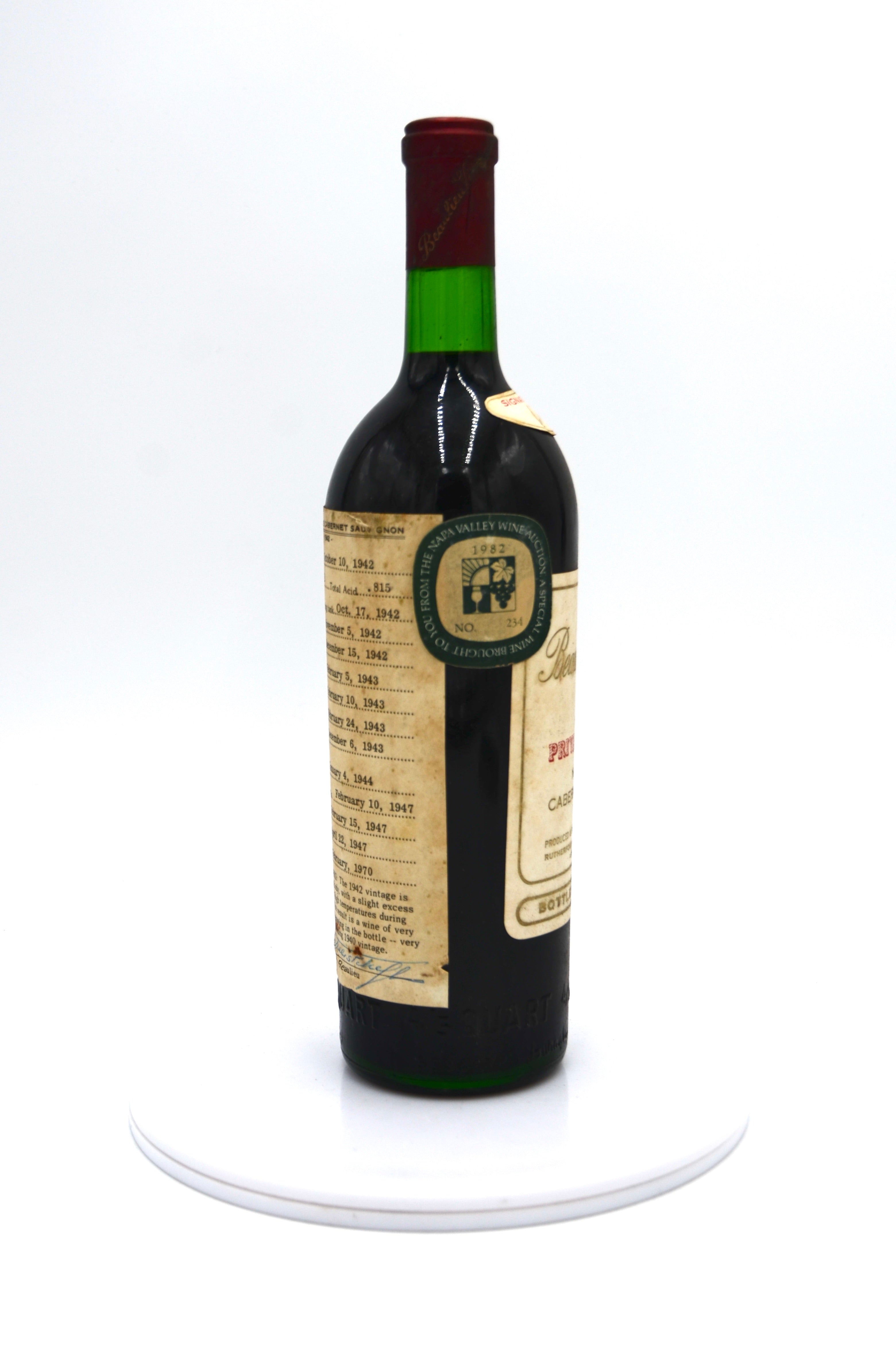 1942 Beaulieu Vineyard Georges de Latour Private Reserve Cabernet Sauvignon, Napa Valley