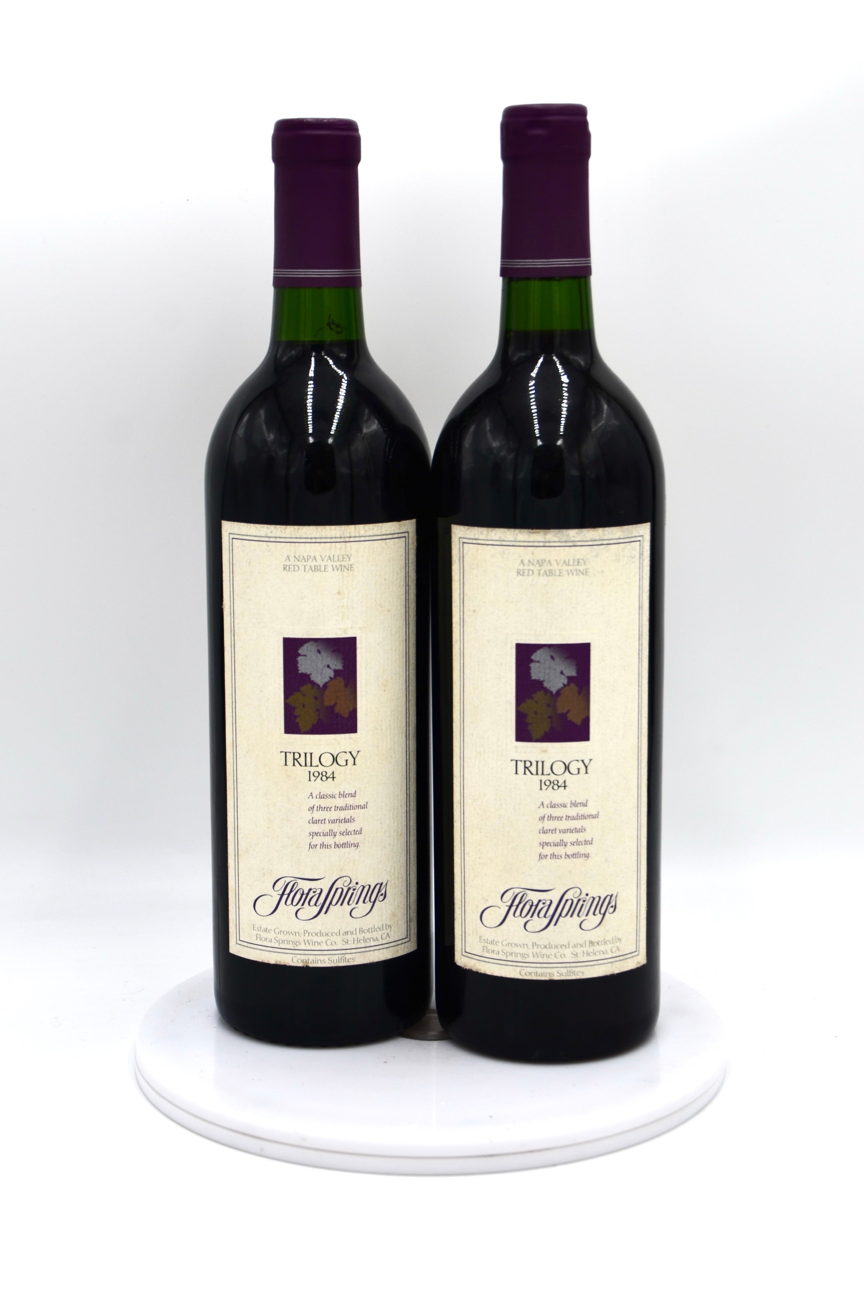 1984 Flora Springs Red Trilogy, St. Helena, Napa Valley