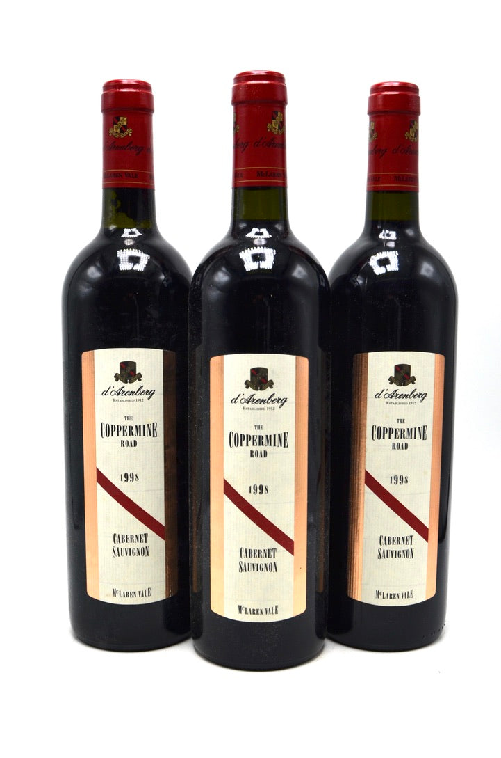 1998 d'Arenberg Cabernet Sauvignon, The Coppermine Road, McLaren Vale, Australia