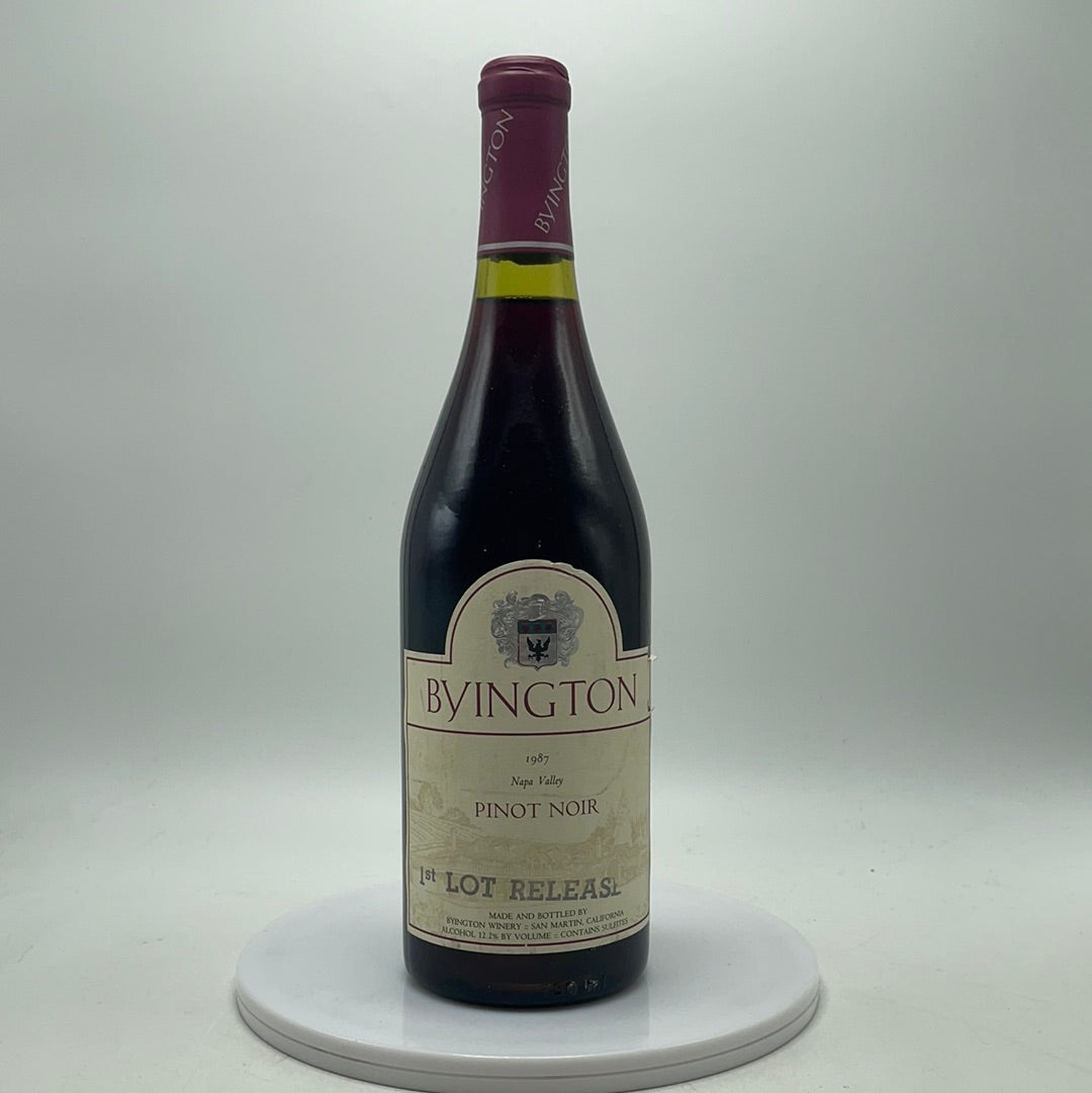 1987 Byington Estate Pinot Noir, Santa Cruz Mountains